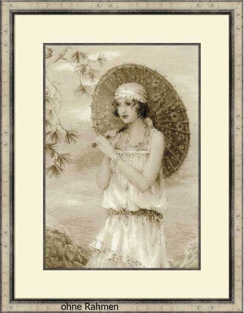 Riolis Kreuzstich-Set "Altes Foto: Riviera", Zählmuster 1434