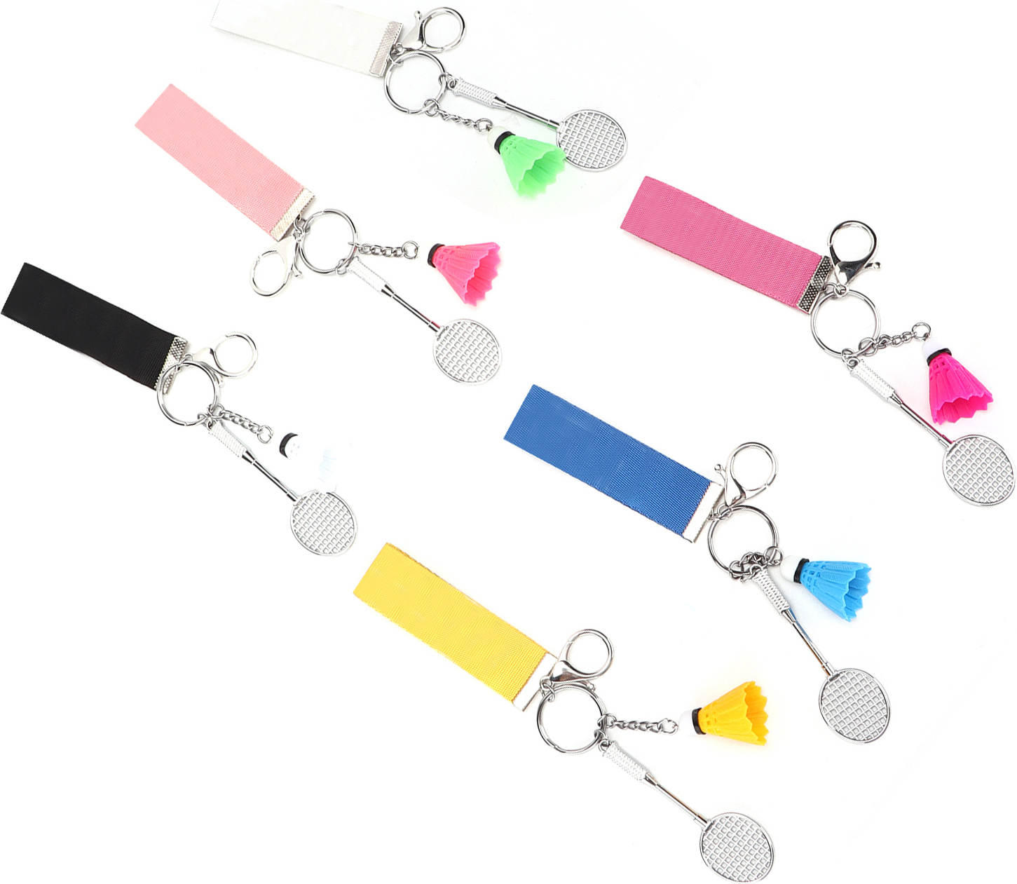 Cocosity Badminton Schlüsselanhänger,Schlüsselanhänger,Schlüsselanhänger,Schlüsselanhänger Set,Badminton Ball Anhänger,Badminton Schlüsselanhänger