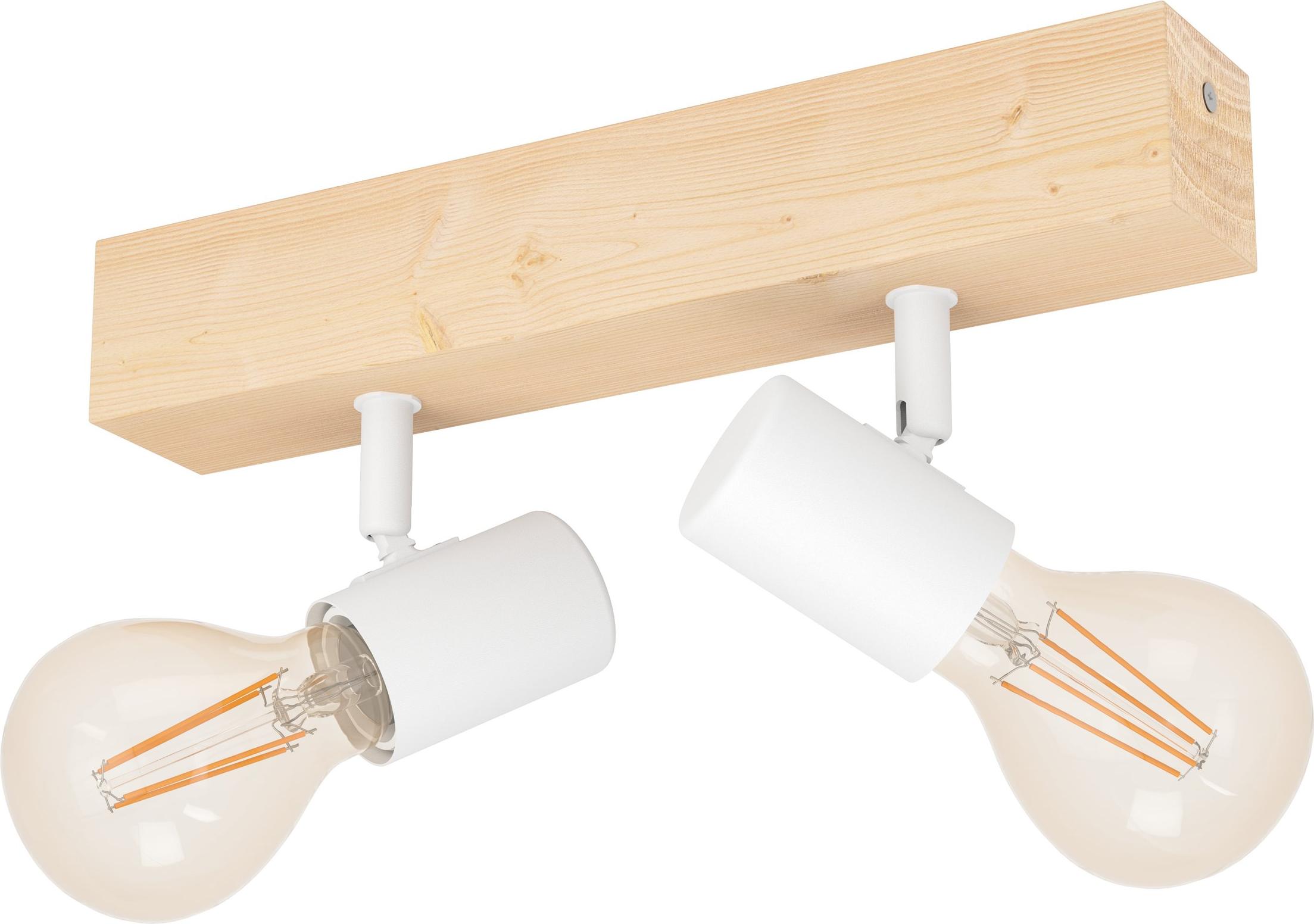 EGLO TOWNSHEND 3 Spot - L30 x B5 cm - braun, weiß - 2X60W exkl. - IP20 99483