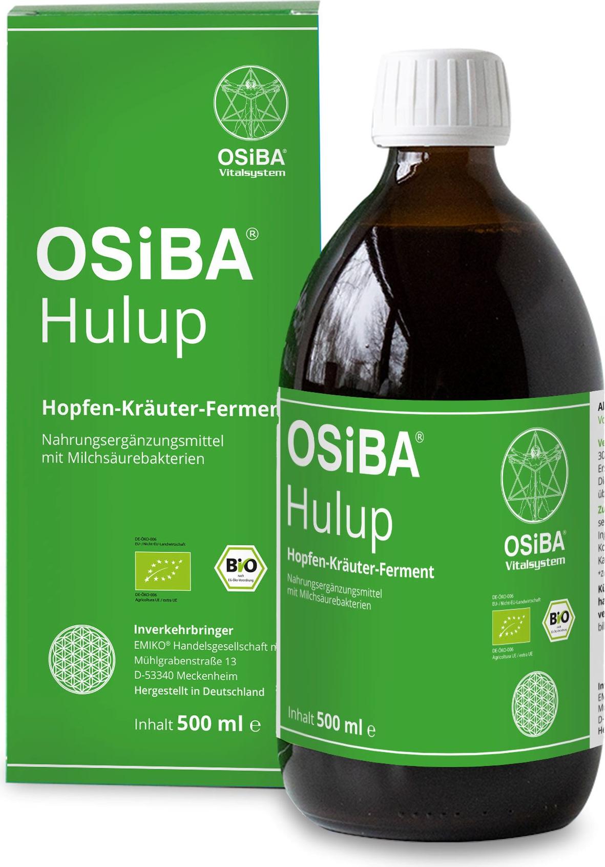 EMIKO OSIBA Hulup 500ml enzymreiches Bio-Fermentationsgetränk, mehrfach mit EM fermentiert