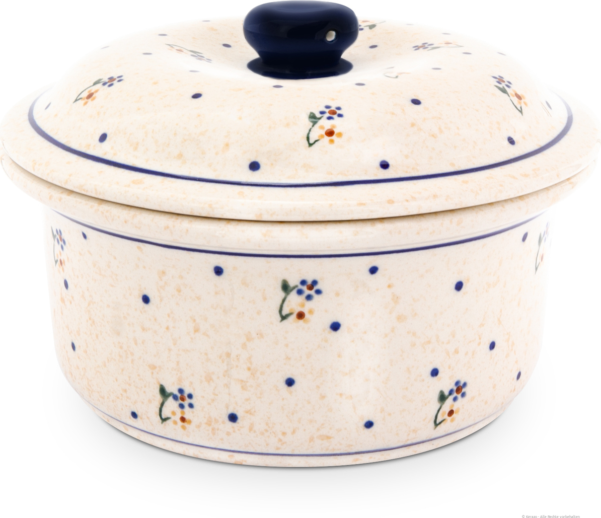 Bunzlauer Keramik Apfel-Bräter Mit Deckel - 12,6 Cm Für Perfekte Bratäpfel