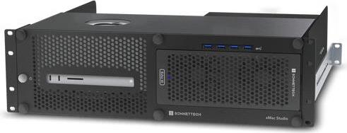 Sonnet Technologies Sonnet xMac Studio/Echo III, Rack (3U), Kleines & Mittleres Unternehmen, Schwarz, 2 Lüfter, SSD, 40 Gbit/s XMAC-STD-III