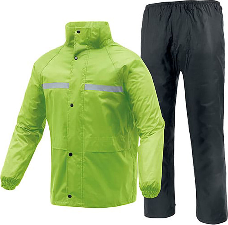 TUCANO URBANO Sepiove Regenjacke und Hose Set Schwarz und Fluoreszentgelb größe XXL FC001NY7