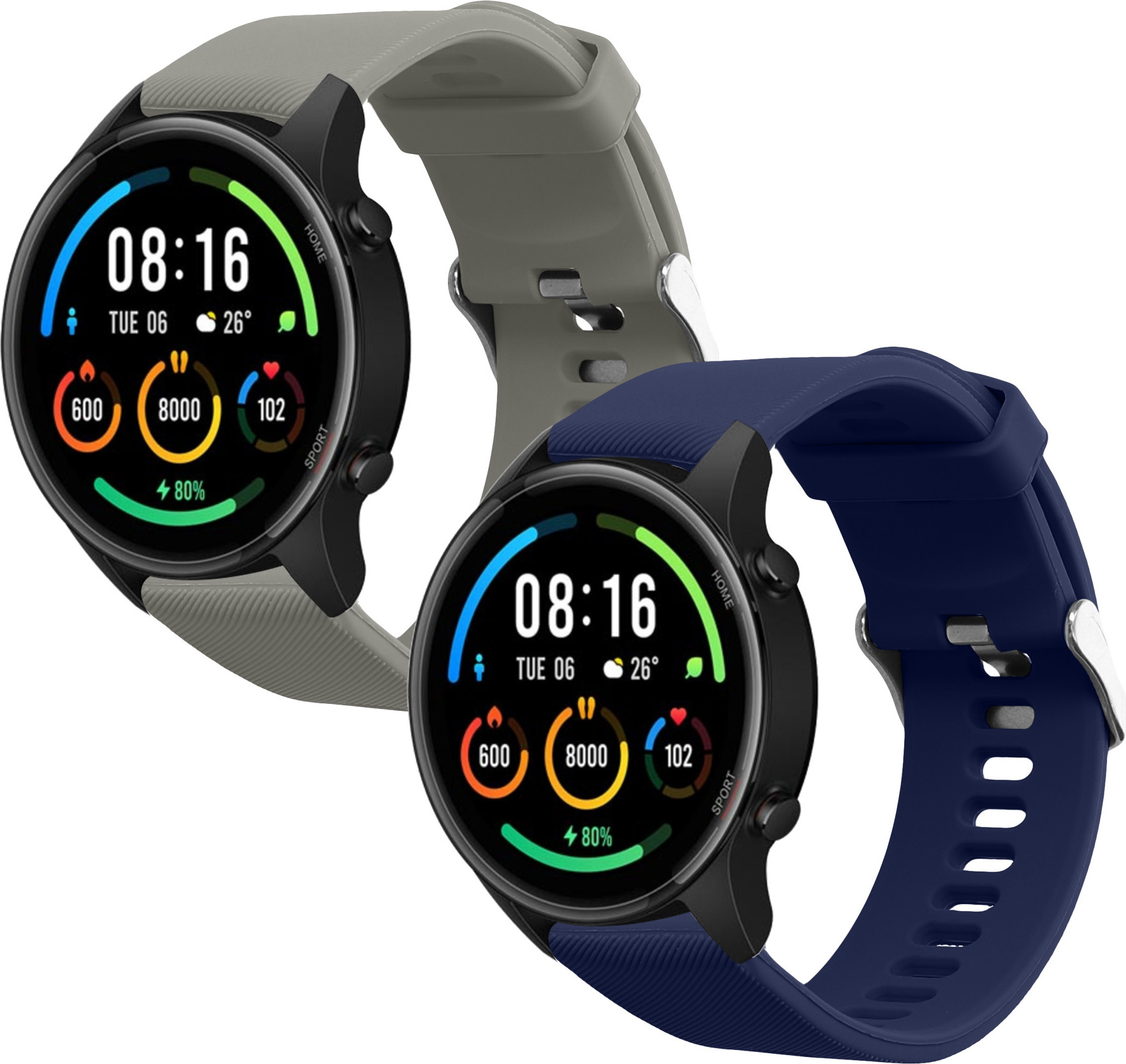 Kwmobile Sportarmband Set Für Garmin Forerunner 970/570/Venu 3 - TPU Silikon