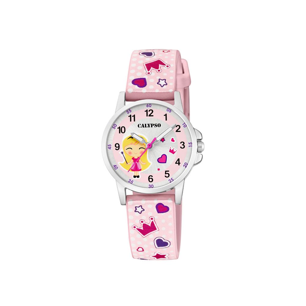 Festina Calypso Kinder Armbanduhr Mädchen Uhr PolyurethanBand rosa K5776/2