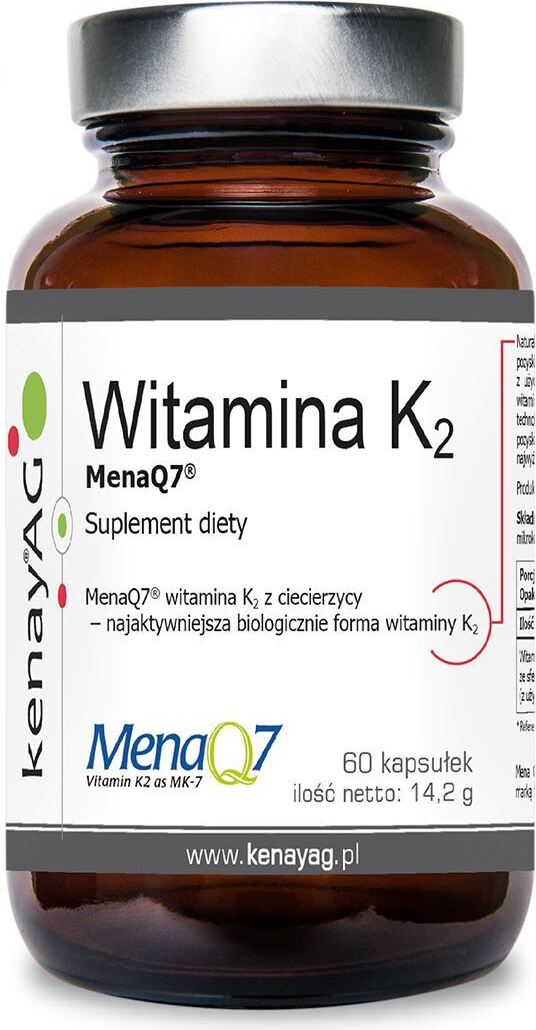KENAY Vitamin K2 MenaQ7 aus Kichererbsen 100 mcg, 60 Kapseln.