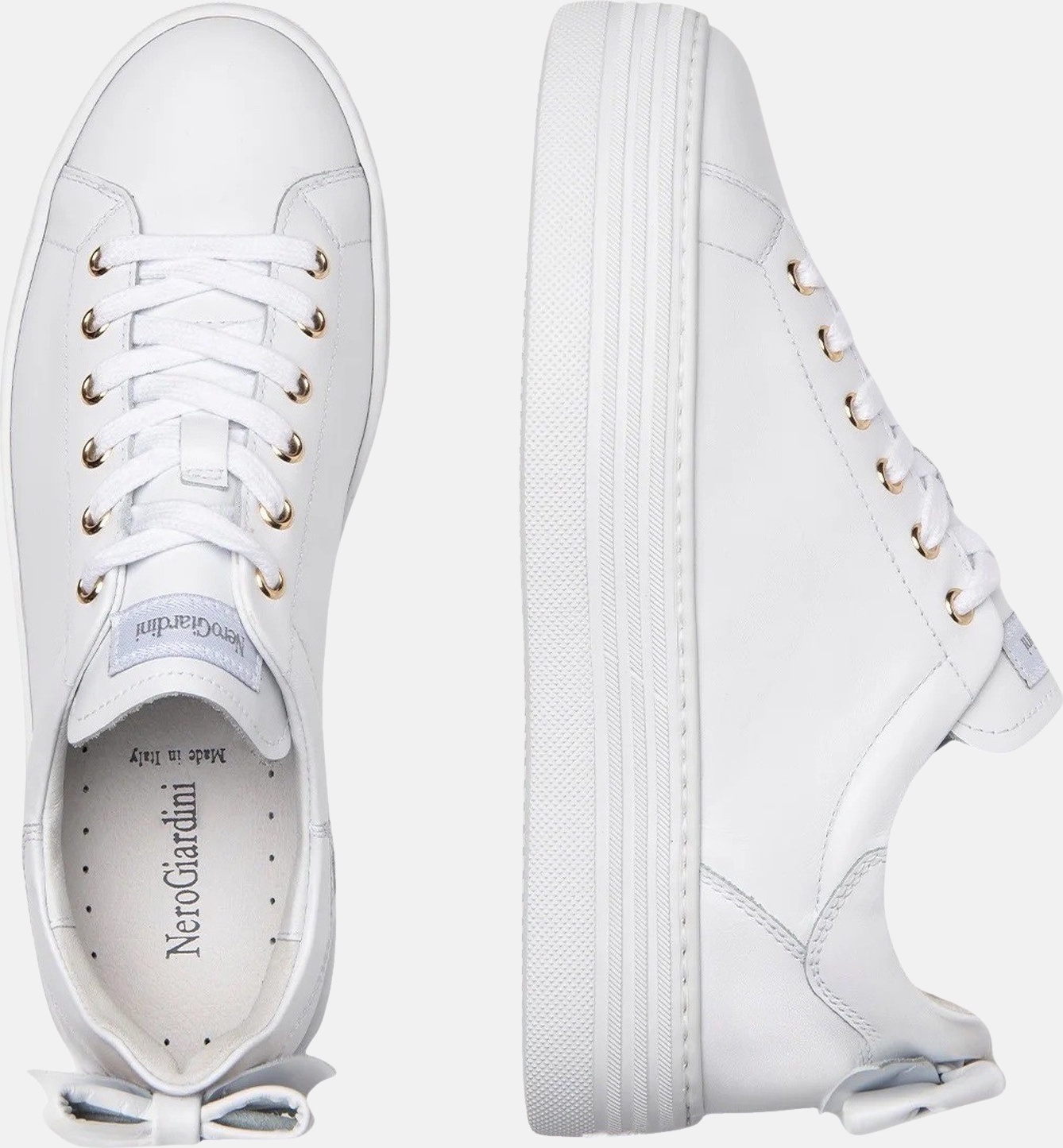 Nero Giardini dámske topánky so šnurovaním Sportive Sneaker high White, veľkosť topánok:41 EU