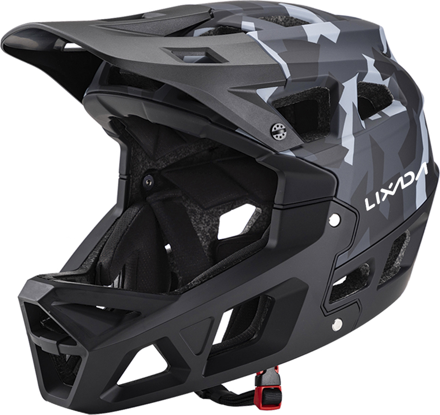 Lixada Vollgesichts-Mountainbike-Helm für Erwachsene, Fullface BMX Helme, Racing Downhill MTB-Helm für Mountainbike L