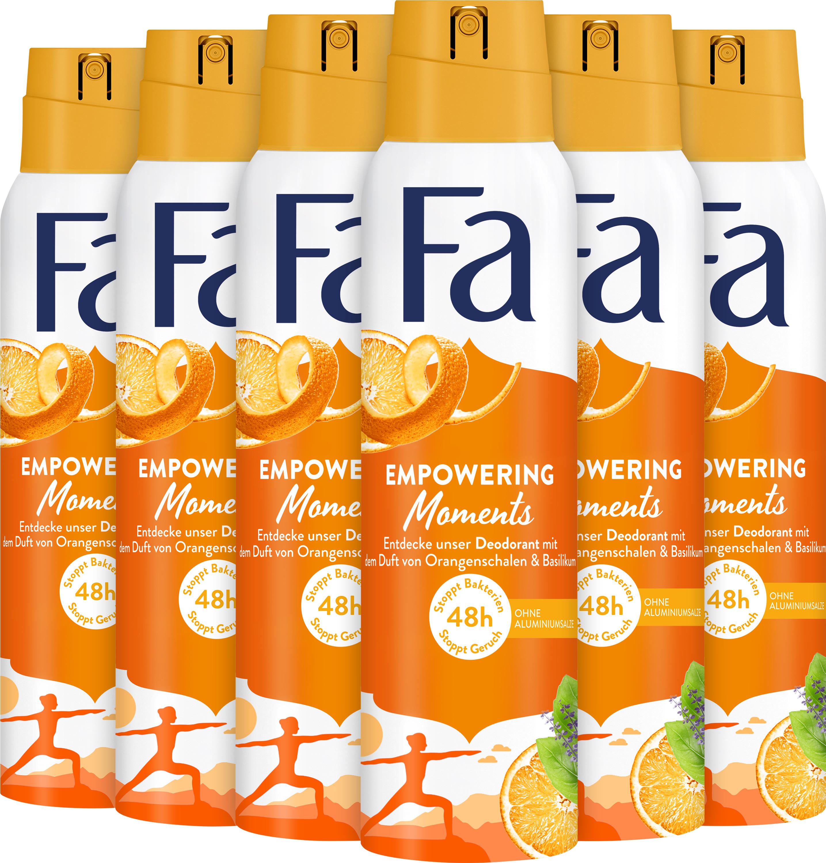 Fa Pflege FA Deospray 150 ml Empowering Moments, 6x 150 ml