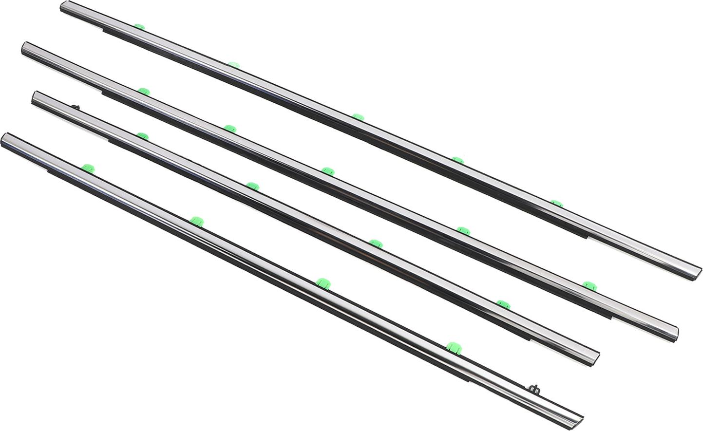 Gistuch 4PCS Autotürfenster-Dichtungsstreifen 72410 T0G A01 Dichtungsstreifen-Formteil für CR-V CRV 2011-2016
