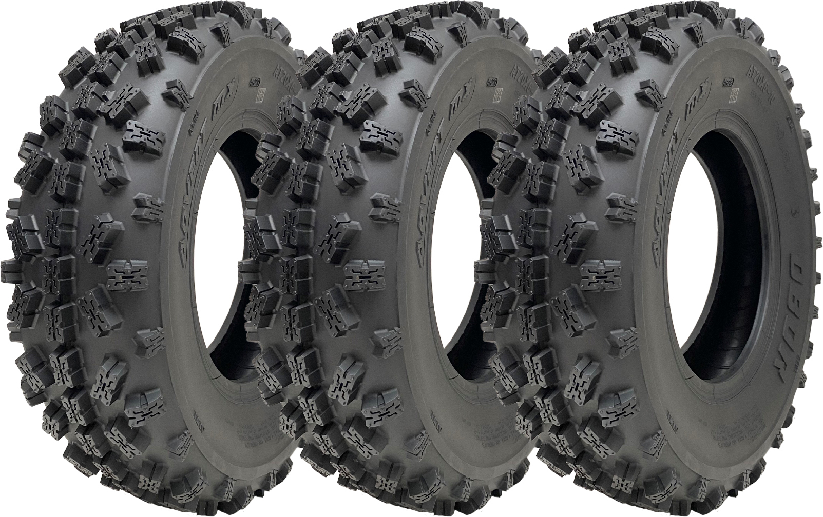 20x6-10 ATV Quad pneumatiky OBOR Advent 155/85-10 bezdušové cestné legálne 73kg (sada 3)