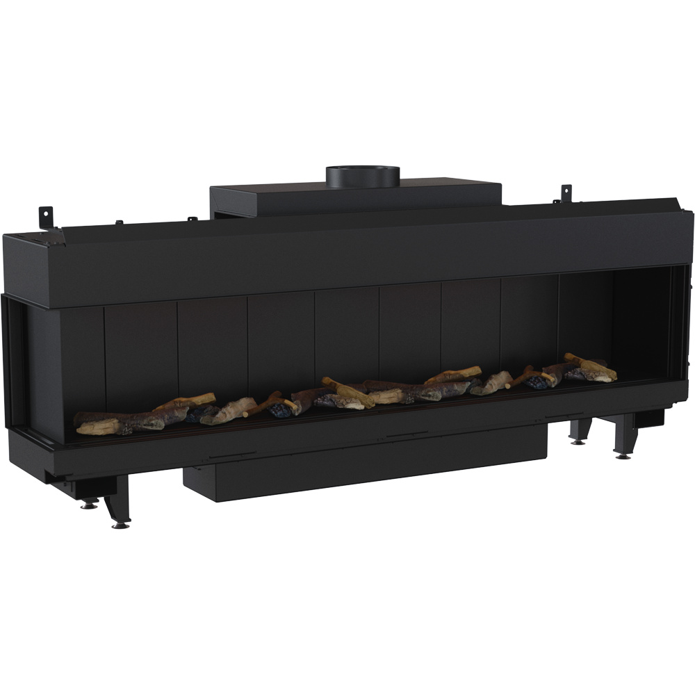 Plynový krb Leo 200 ľavostranný propán ∅ 130/200 12,5 kW