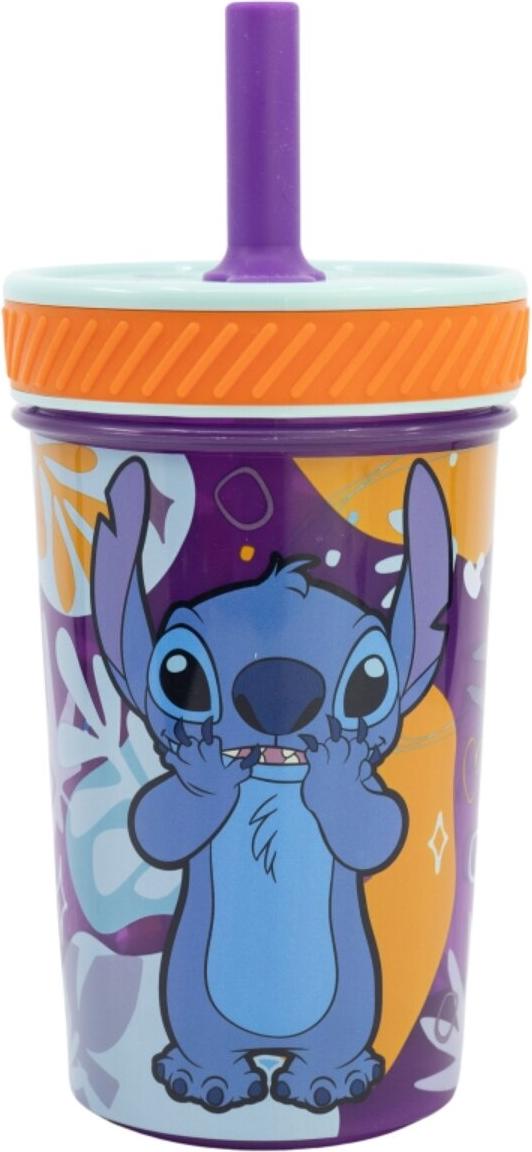 STOR Aloha Stitch 370ml Strohhalmbecher mit Strohhalm T-3243