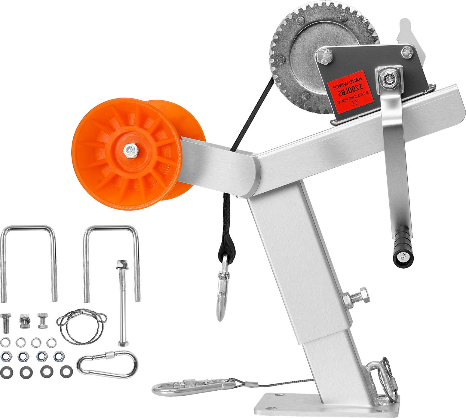 SucceBuy Windenstand mit Rolle 544 kg für Bootswindenhalterung 1904