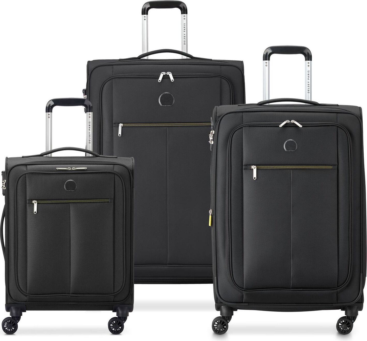 Delsey Paris Weichgepäck-Trolley 4 Double Rolls Exp Cabin Trolley 55, 4