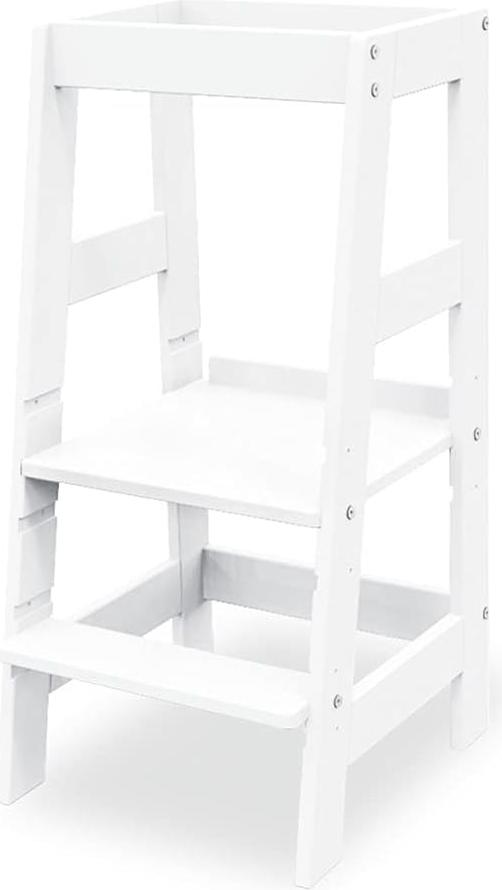 Markenlos Leertoren - Montessori Leertoren - Learning Tower - Aufstiegshilfe - Küchentürme - Leertoren Küchenhilfe - Natur Leertoren Montessori - Kinderleiter - Leertoren Kleinkinder - Lern Turm - Leertürme