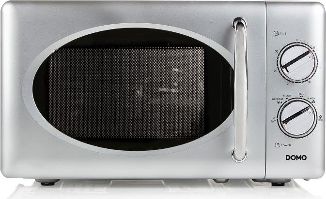 Domo DOMO DO3025 Mikrowelle / Mikrowellenherd solo - 25L - 900W - Retro - Grau