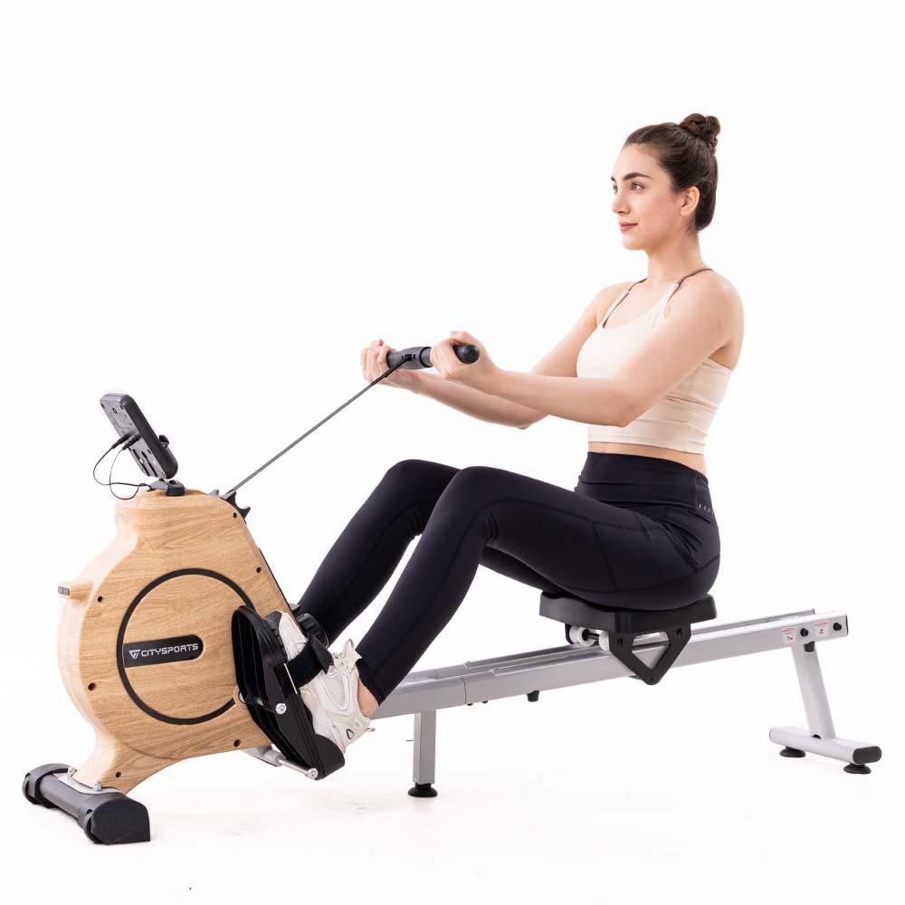 Rudergerät HC1 PRO Leises Magnetisches Rudergerät für Zuhause. Mit 16 Widerstandsstufen,LCD-Monitor, Max 120kg ,Handyhalterung, geräuscharmes Gleiten