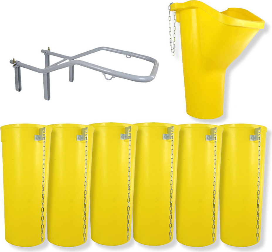 Profi Bauschuttrutsche Schuttrutsche Schuttrutschen Schuttrohr SET (8-tlg 7 m)