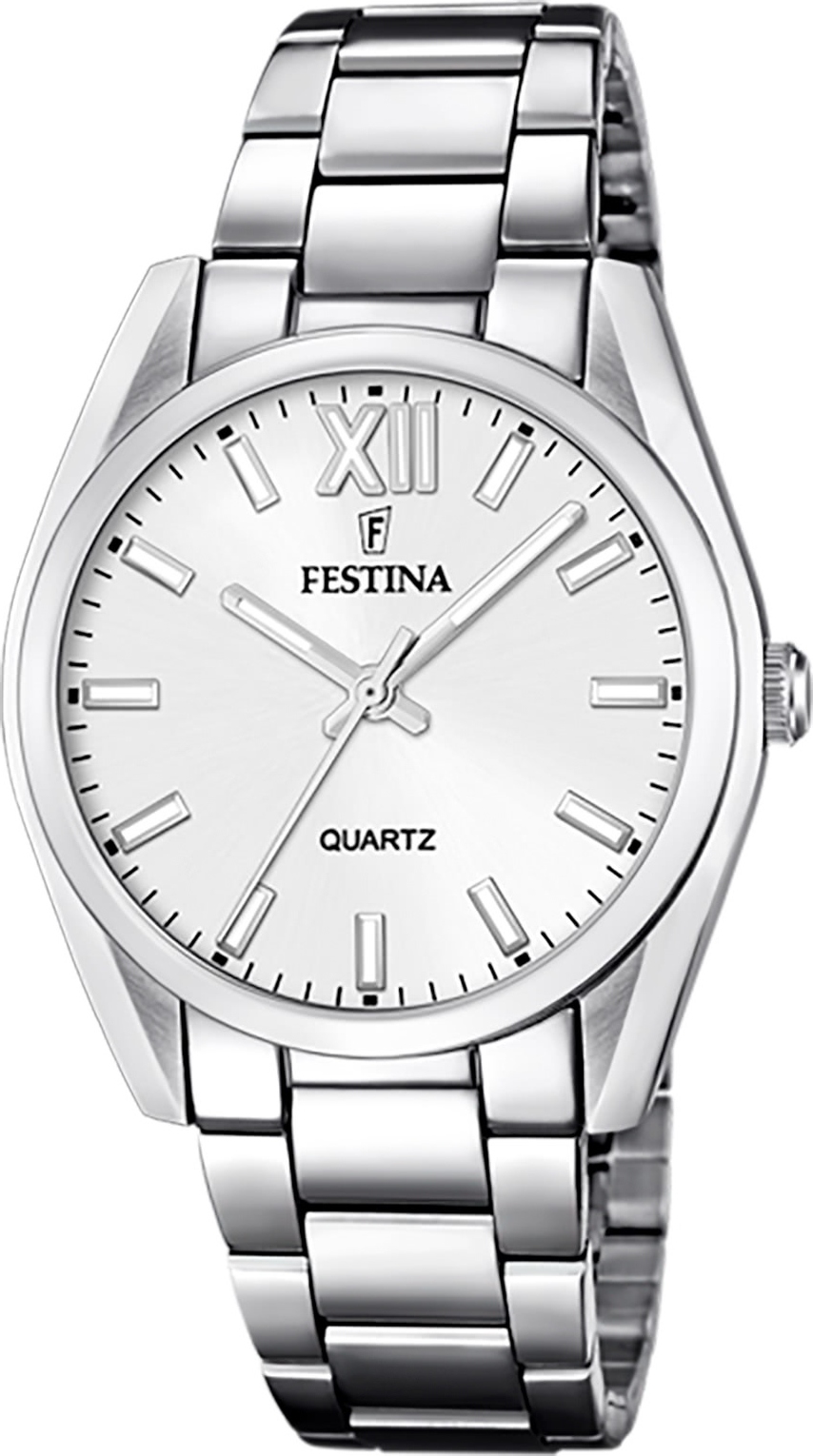 Festina dámske náramkové hodinky z nehrdzavejúcej ocele strieborné ležérne D2UF20622/1