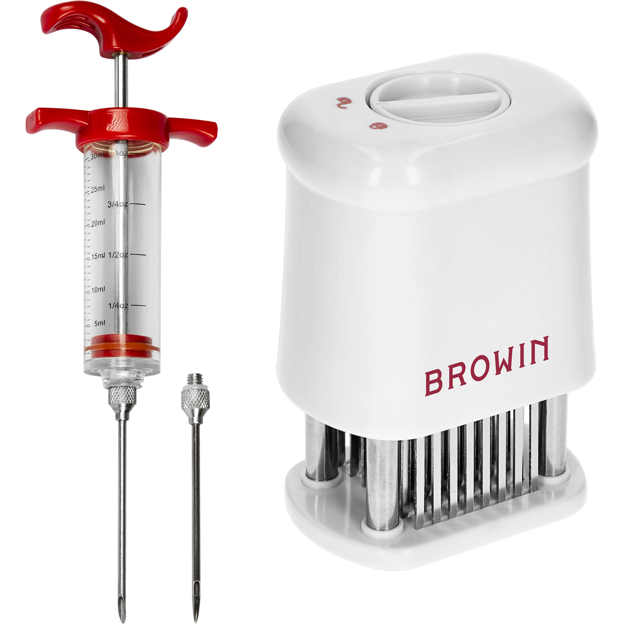 Browin Gewürzspritze 30 Ml + 2 Nadeln + Fleischzartmacher