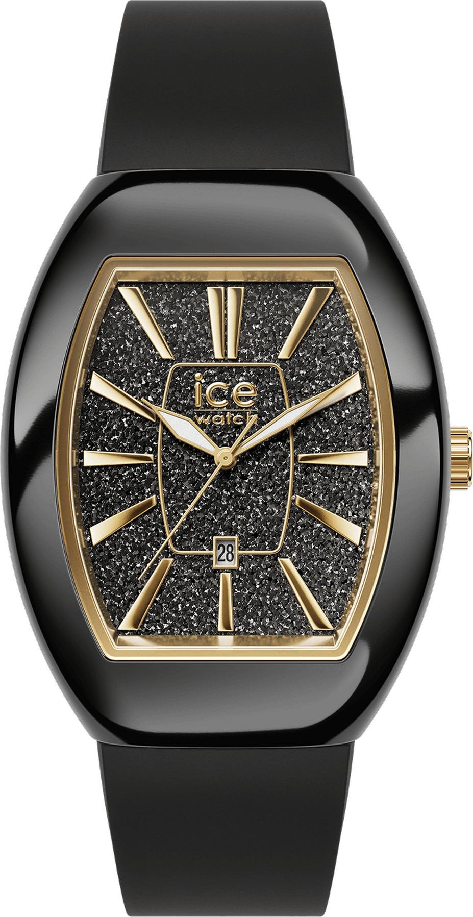 Hodinky Ice-Watch Ice Boliday Dome Black Glitter Gold (S)