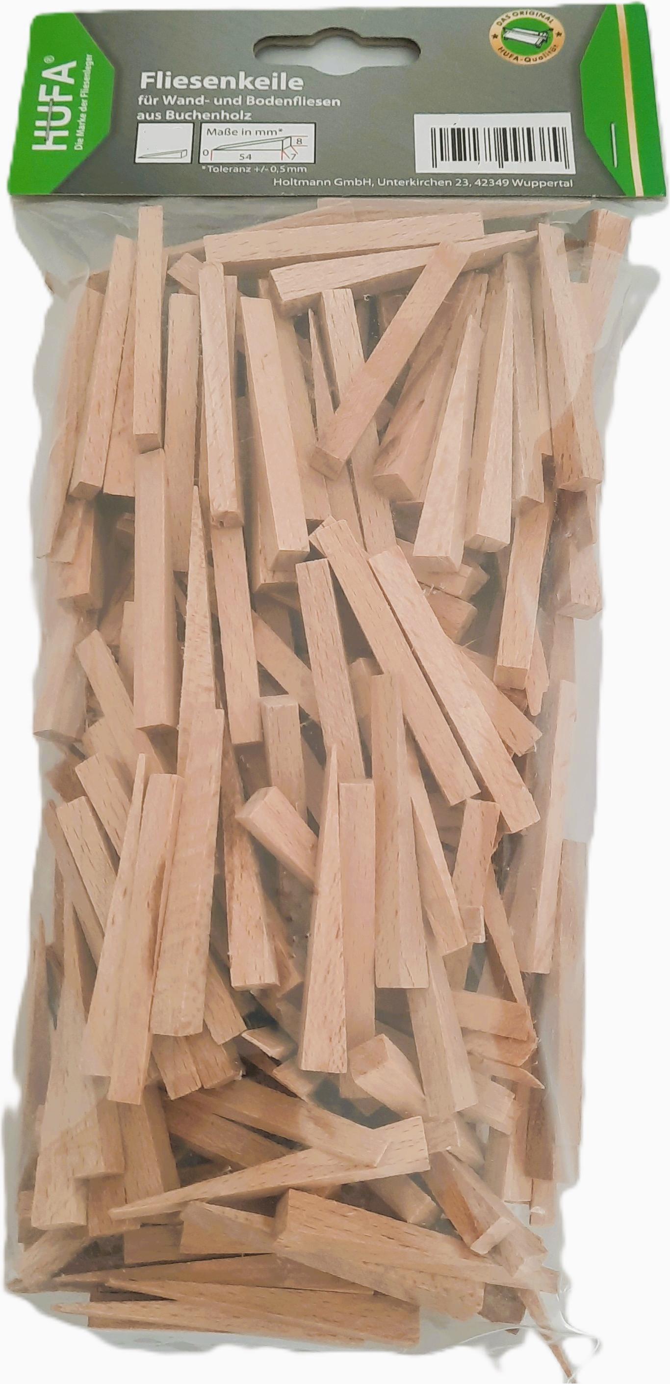 Holtmann Hufa Buche Holz Fliesenkeile 1000 Stück 9518