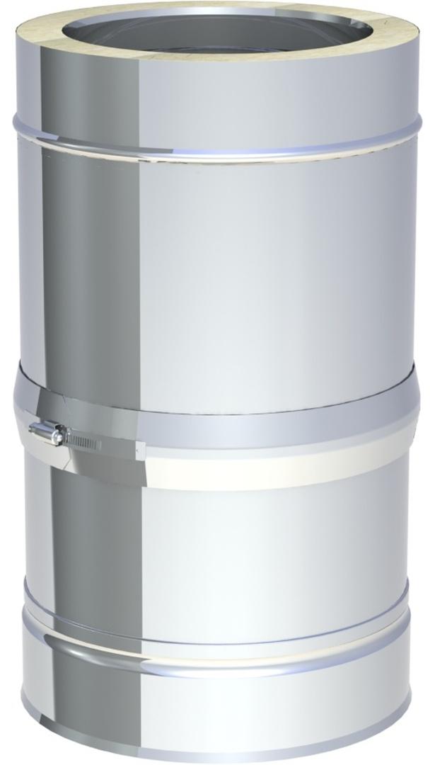 Jeremias DW-FU Schiebeelement Ø 250 mm Verbindungsleitung 320-460 mm Edelstahl bis 600°C für Öl Gas Festbrennstoffe