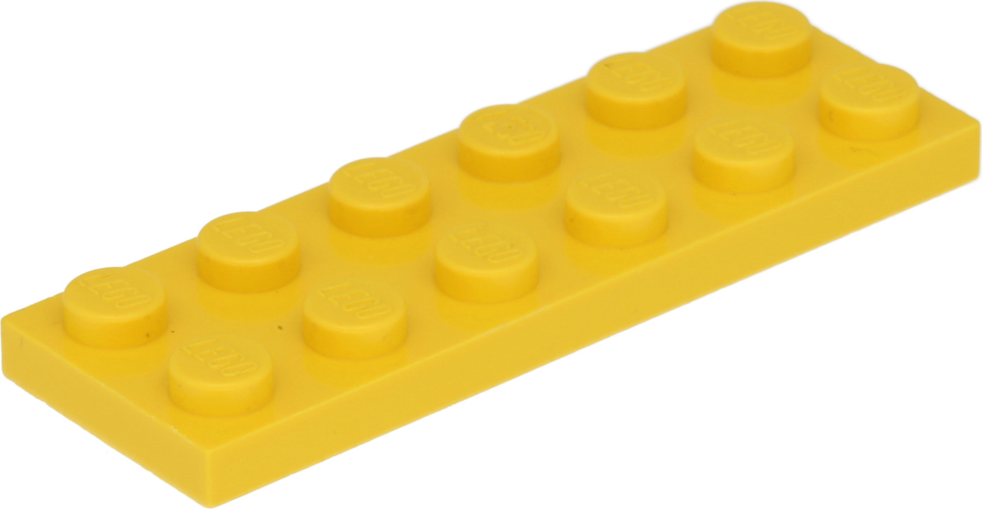 Lego® 2x6 doska 3795 - 1 kus žltá