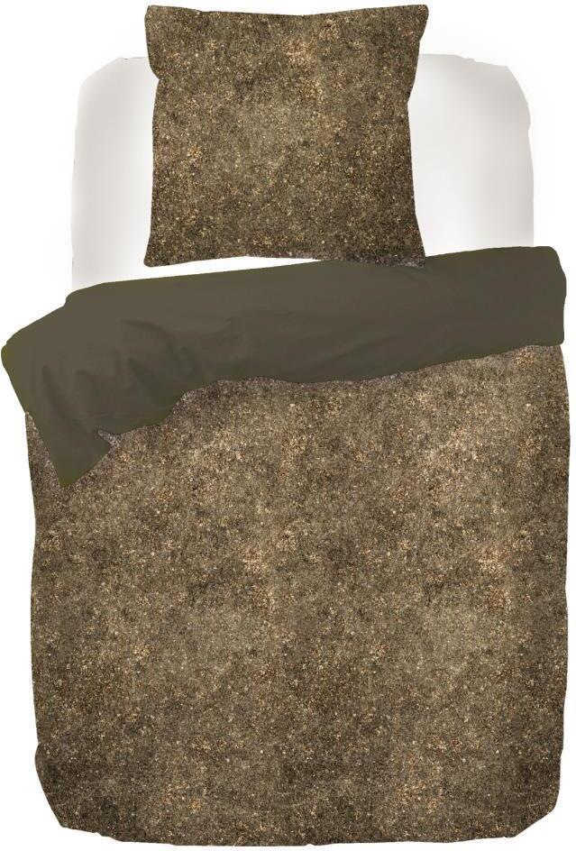 Kayori Satin-Bettwäsche Hiyori Farbe Bronze Größe 135x200+80x80cm