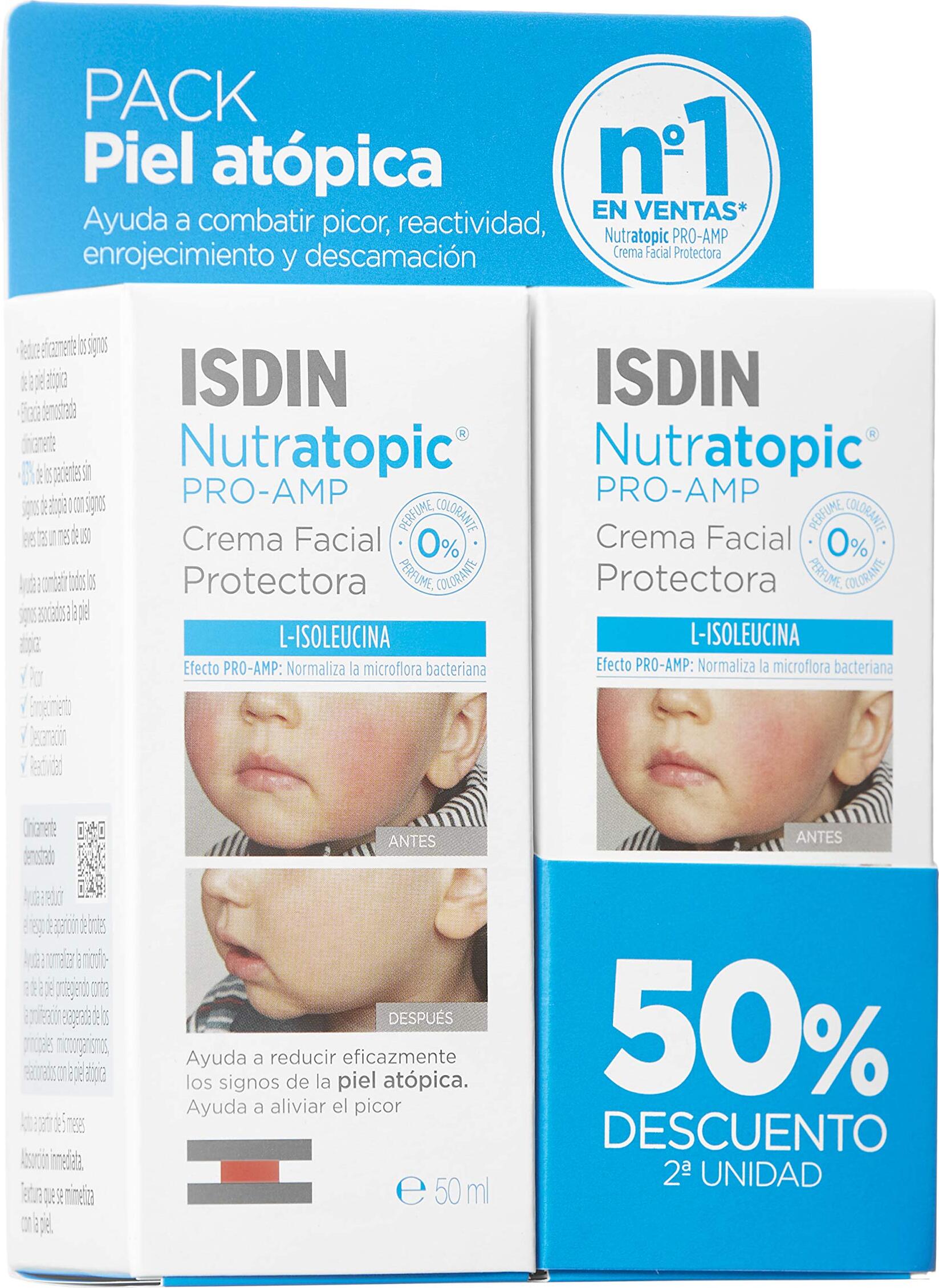 Isdin Nutratopic Pro amp Atopische Haut Gesichtscreme 2x50ml