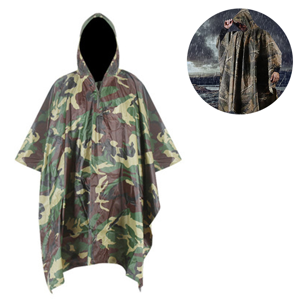 Survival Poncho Wasserdicht - Wiederverwendbar Für Outdoor & Trekking