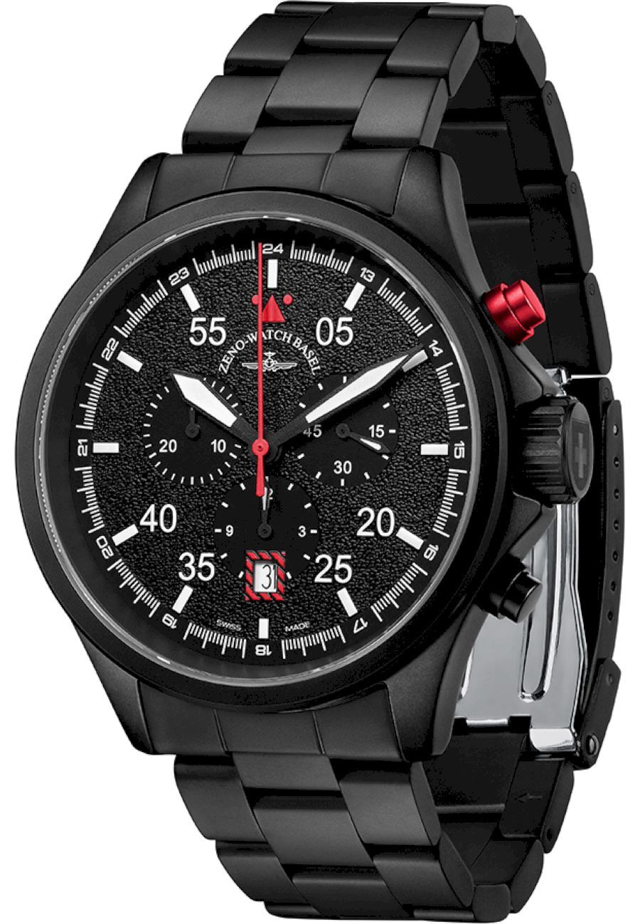 Zeno-Watch - Náramkové hodinky - Pánske - Chrono - Speed Navigator - 6751-5030Q-bk-1-7M