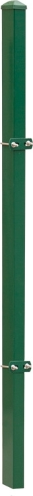 Josef Steiner Zaunpfosten Mod. U - Ausführung: grün beschichtet, für Zaunhöhe: 243 cm, Länge: 300 cm, Befestigungspunkte: 5