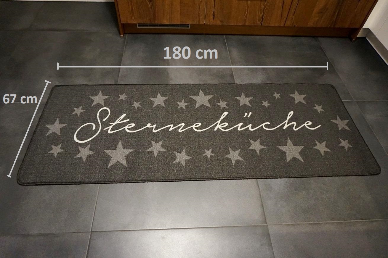 Küchenläufer Sterneküche 150x50cm Fußmatte 