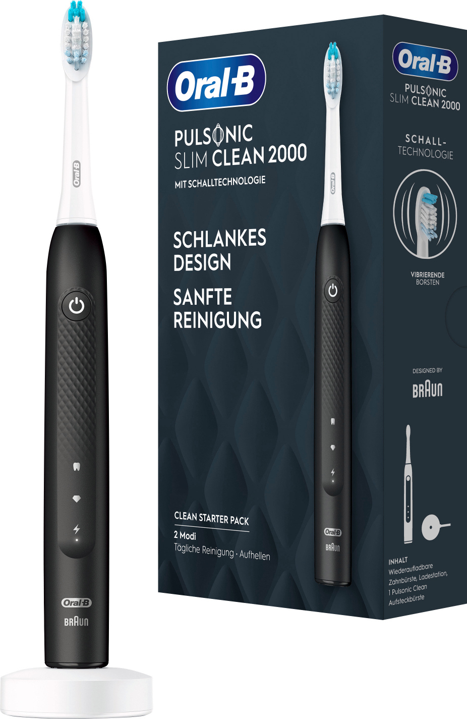 Oral-B Pulsonic Slim Clean 2000 Black