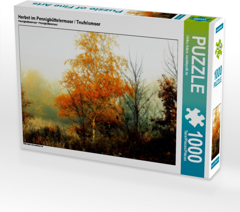Calvendo Herbst im Pennigbüttelermoor / Teufelsmoor 1000 Teile Puzzle quer 640x480mm, Adam Ulrike; 7400125