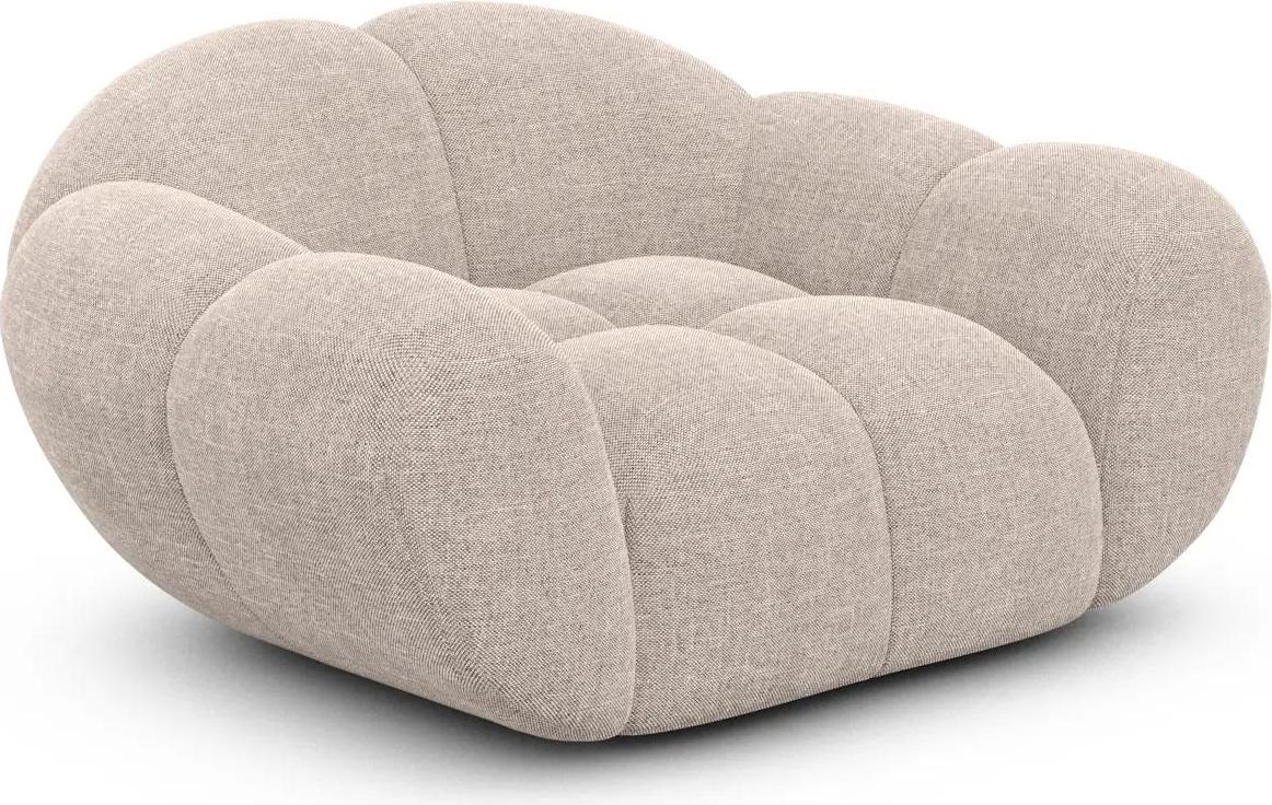 Strukturstoff Sessel Liva Beige