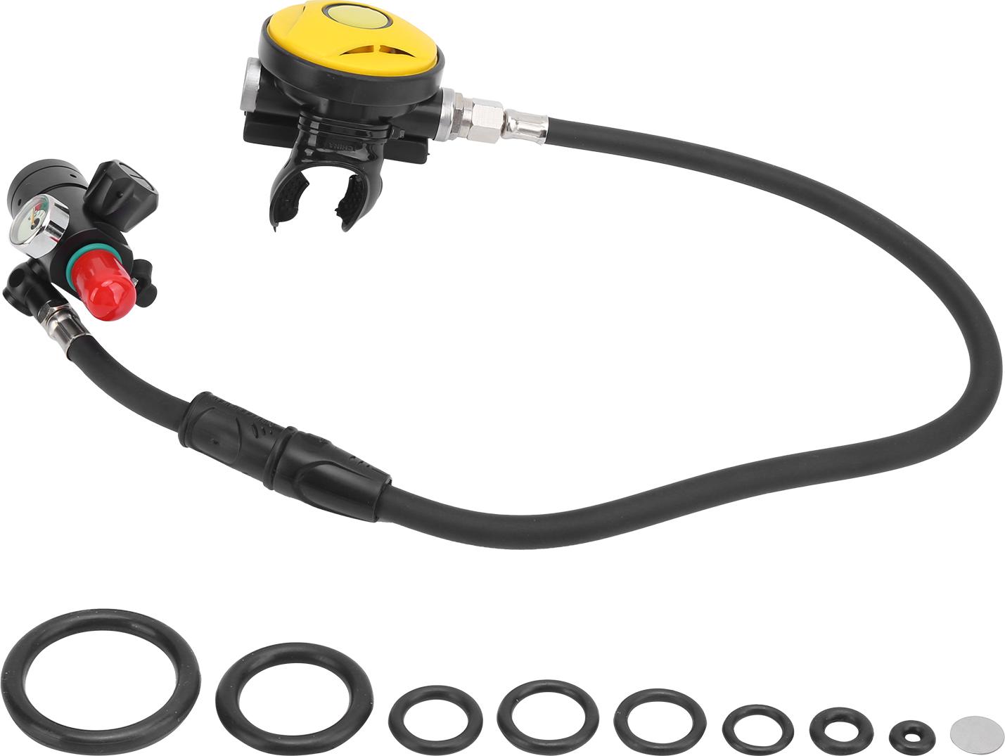 Gistuch Dideep Scuba -Tauchausrüstung Set mit Erleichterungsventil der ersten Stufe Zweiter X4000 Pro -Verschnaufpause