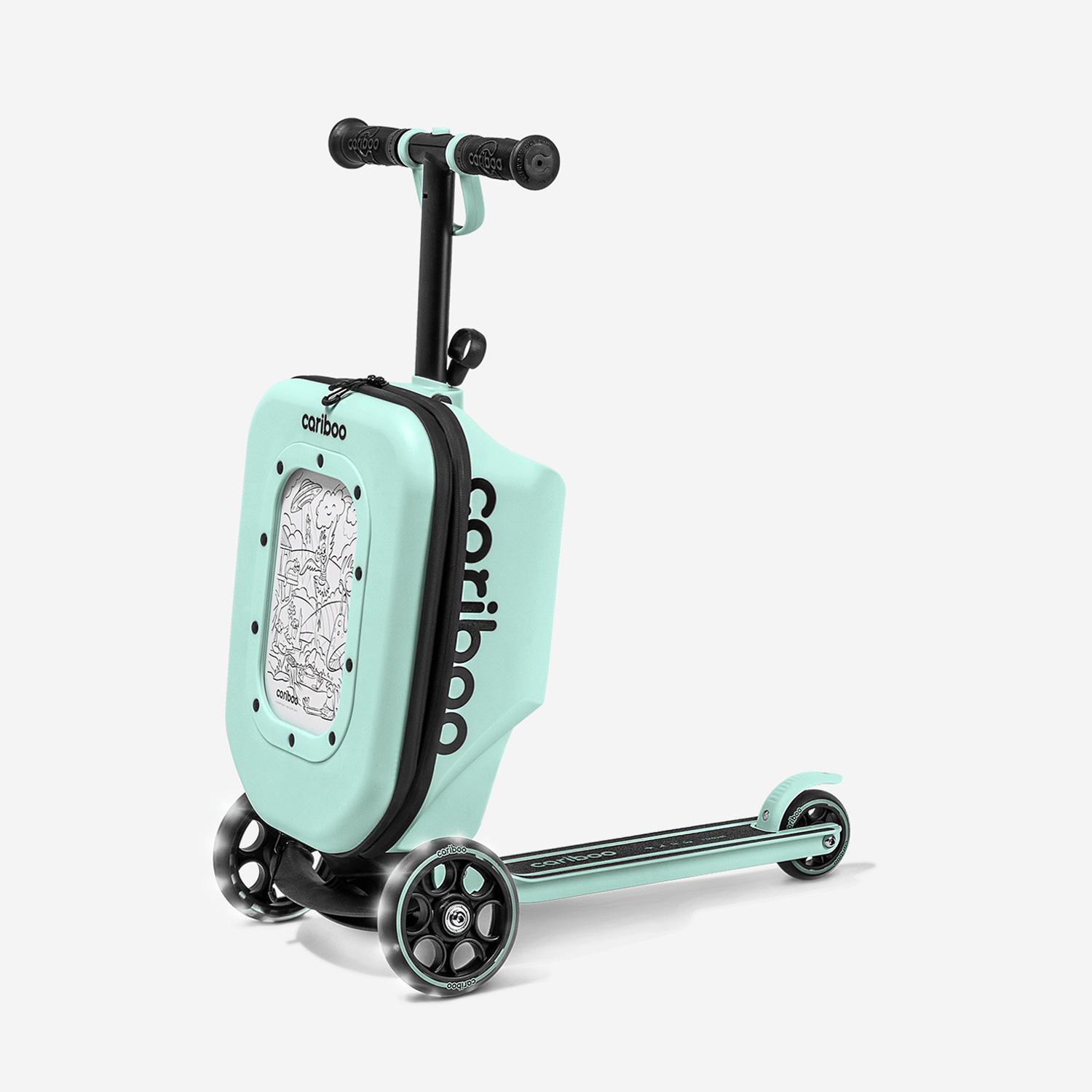 Dreirad-Roller mit Koffer Cariboo iTravel (minze) CAR-ITR-M