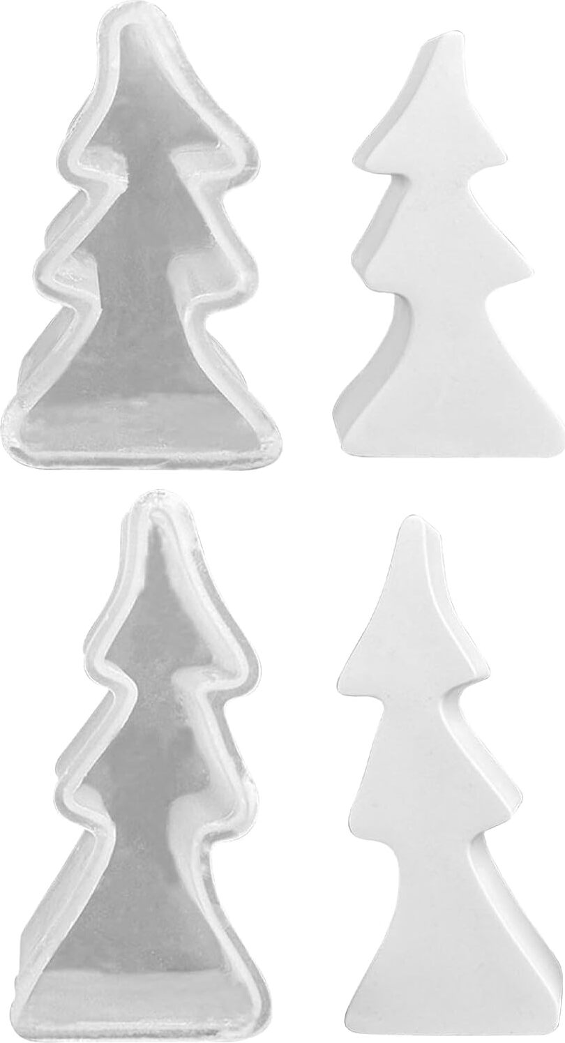 2 Stück Weihnachtswichtel Silikonformen - Für Harz, Kerzen & Seifen Selber Machen