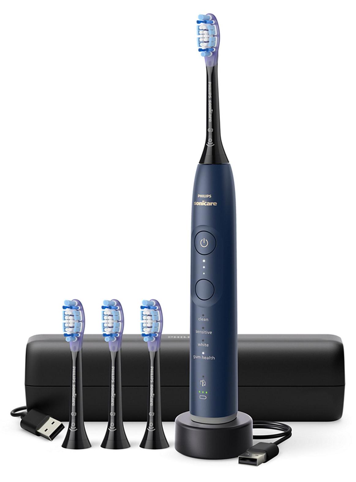Philips Sonicare 7100 series HX7423/08, Dospelý, Sonická zubná kefka, Jemný, Gum starostlivosť, Bielenie, 62000 pohybov za minútu, Modrá, 2 min, 4 x 30 sec