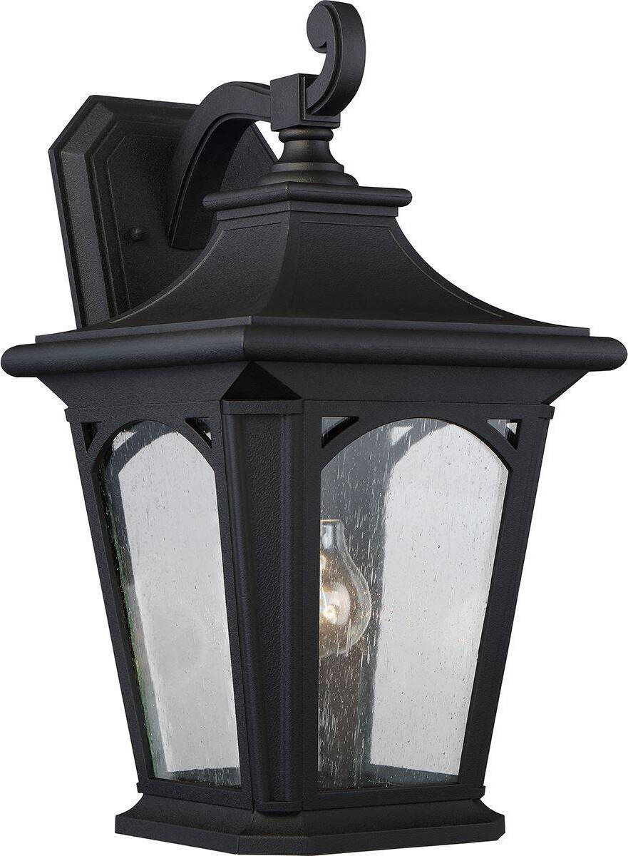 Elstead Lighting Elstead Bedford Außen-Wandleuchte E27 46cm Mystic Schwarz IP44 Anti-Meerwasser QZ-BEDFORD2-L