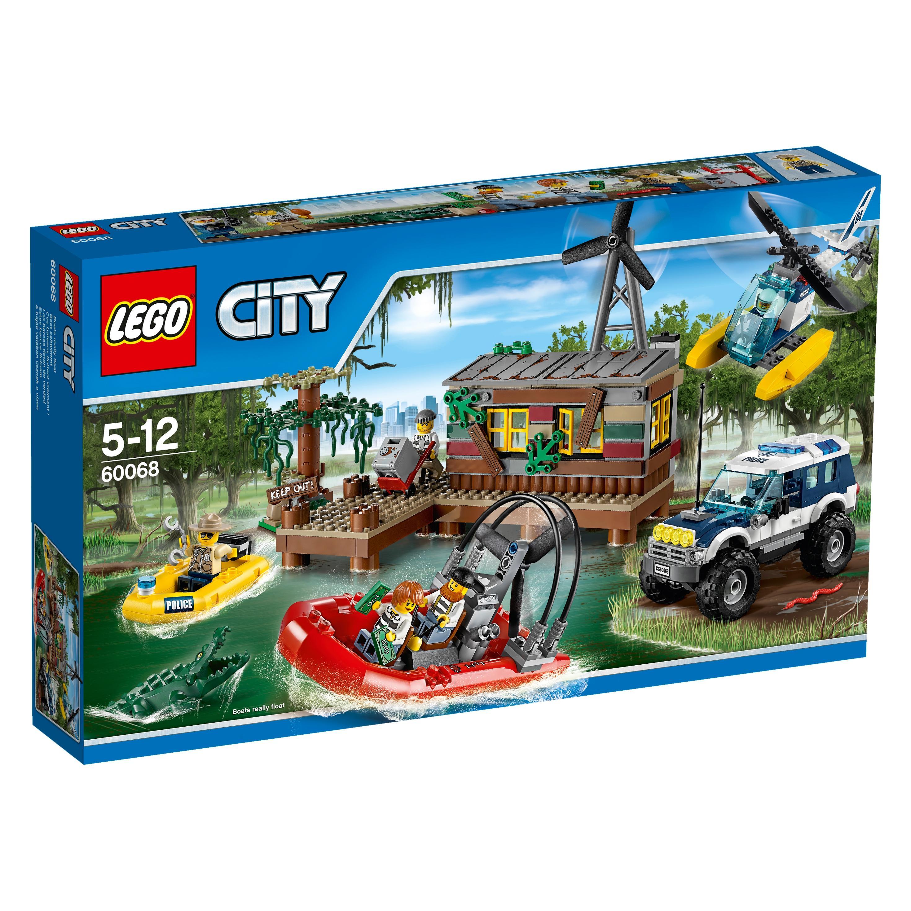 Lego City úkryt banditov v bažine 473 kusov
