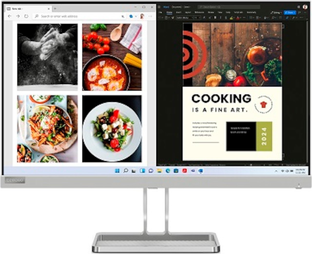 Monitor L24i-40 Monitor, Grau, 23,8 Zoll, Full HD, IPS, 100 Hz, 4 ms
