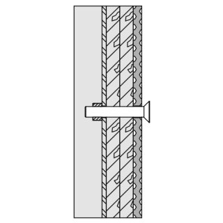 HEWI BM Stützgriffe/Sitz, 2 Bef-P., Leichtbauwand mit Stahl-Tragständer BM13.2