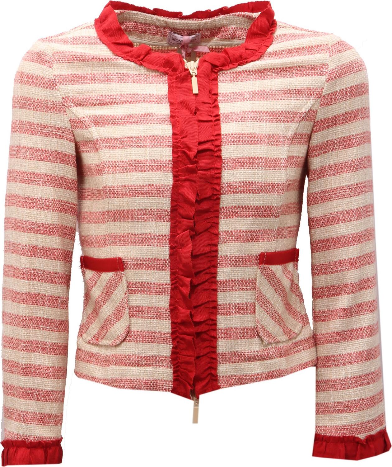 5919AC GIRL MONNALISA rot/beige Baumwolljacke