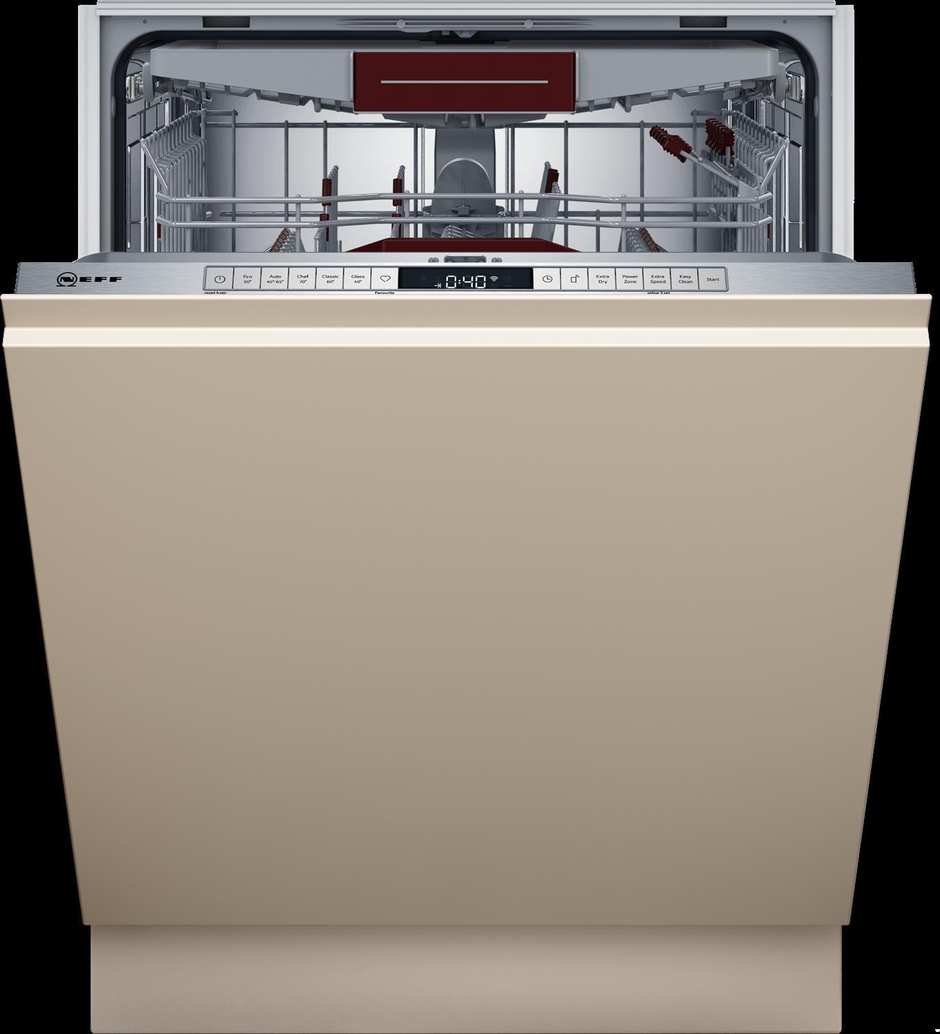 Neff N 70, plne integrovaná umývačka riadu, 60 cm, VarioHinge pre špeciálne inštalačné situácie, S197TCX00E