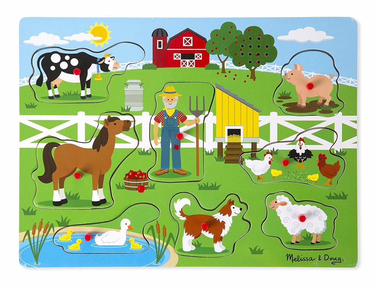 Melissa & Doug 10738 Old Macdonald's Farm Sound Puzzle (8 Teile)