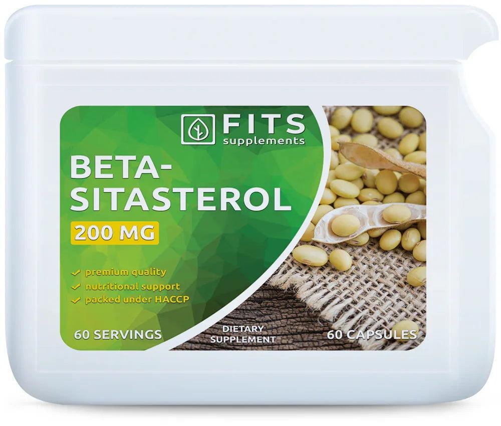 FITS Nahrungsergänzungsmittel Beta-Sitosterol – Pflanzensterine 200 mg, 60 Kapseln
